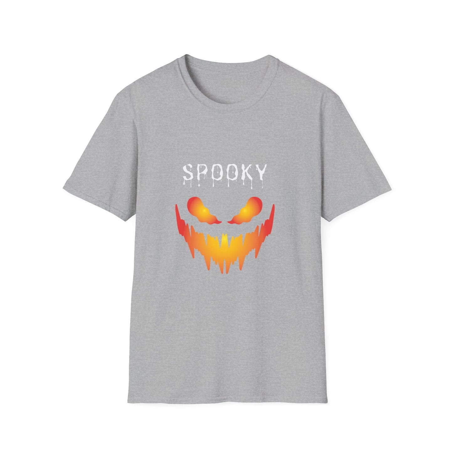 Scary Firy Pumpkin Face Tee