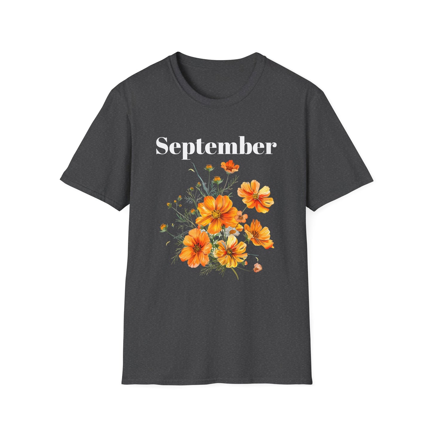 Birth Month Flower Unisex Tee - September