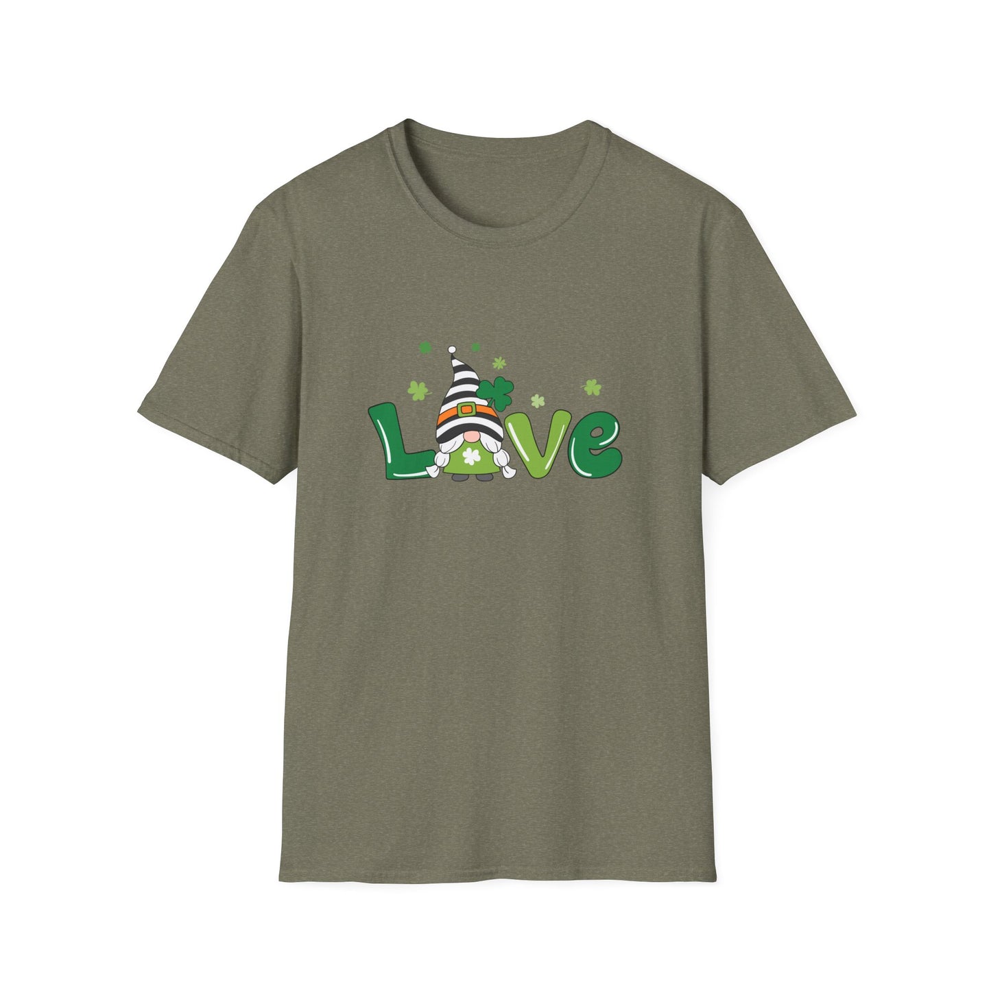 St Patrick's Day Gnome Gildan Unisex Cotton Tee