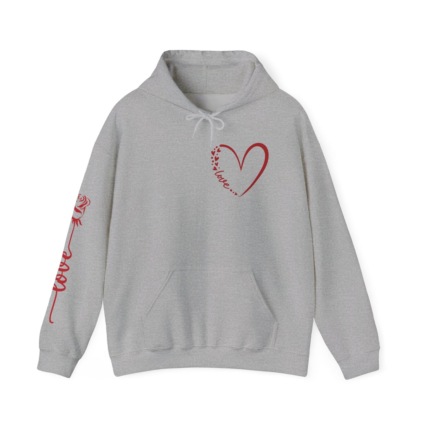 Love Script Heart Unisex Hoodie