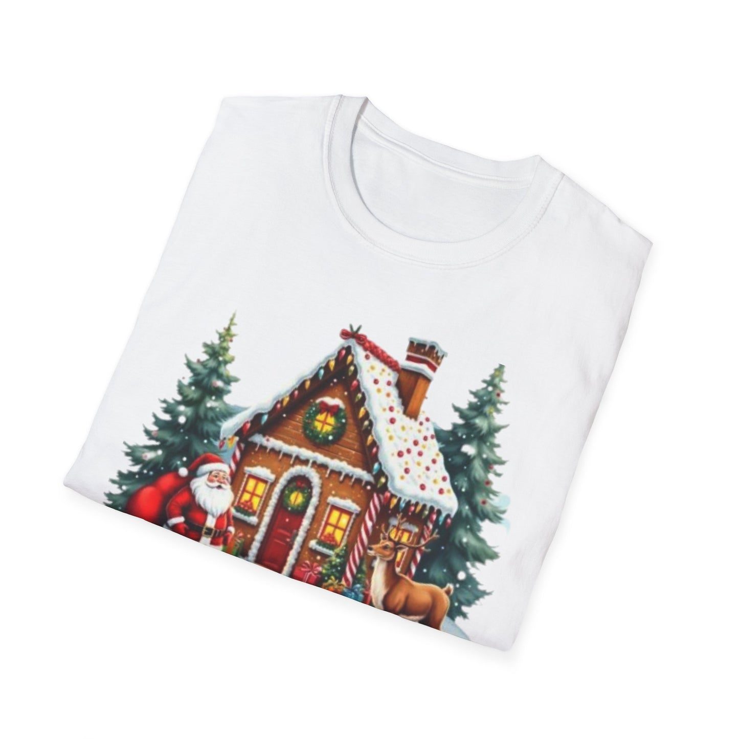 Christmas Santa Reindeer Unisex Tee