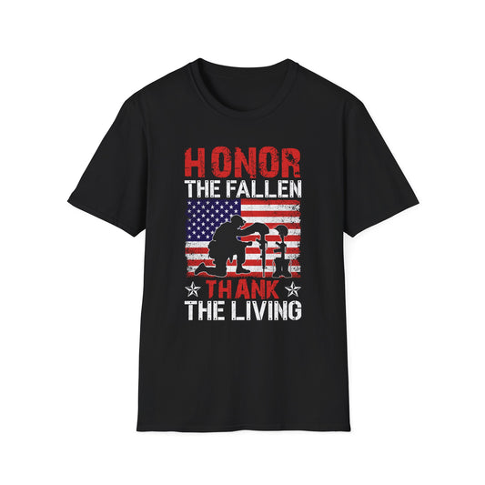 Honor the Fallen Thank the Living Unisex Cotton Tee