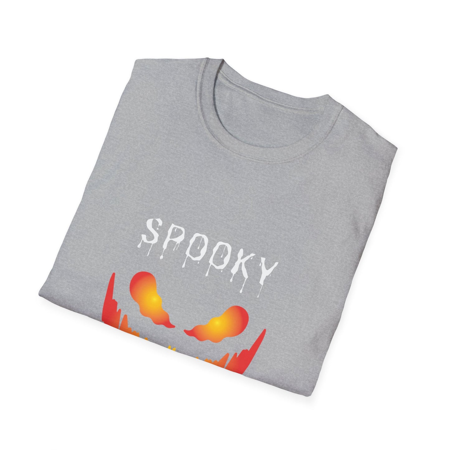 Scary Firy Pumpkin Face Tee