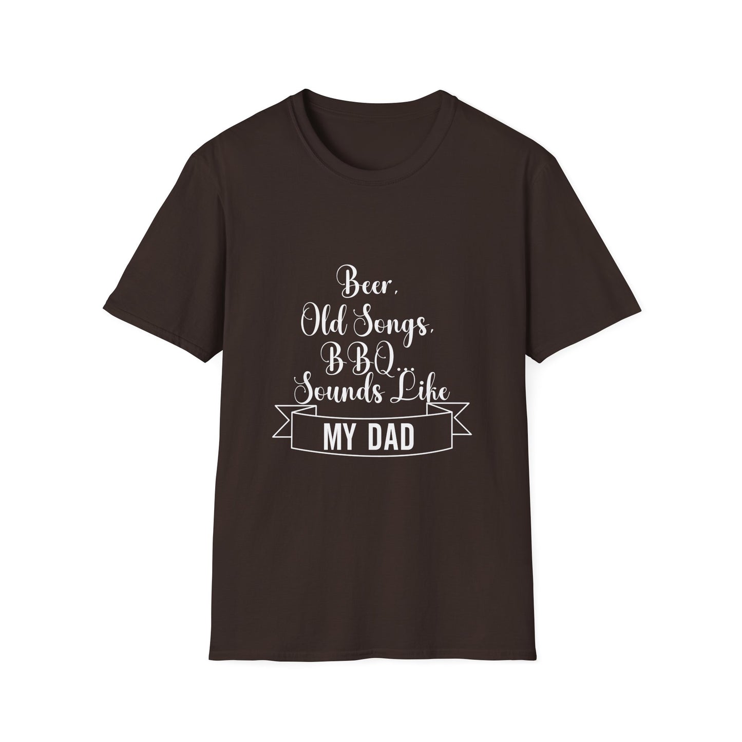 Beer, Old Songs & BBQ Dad Unisex T-Shirt