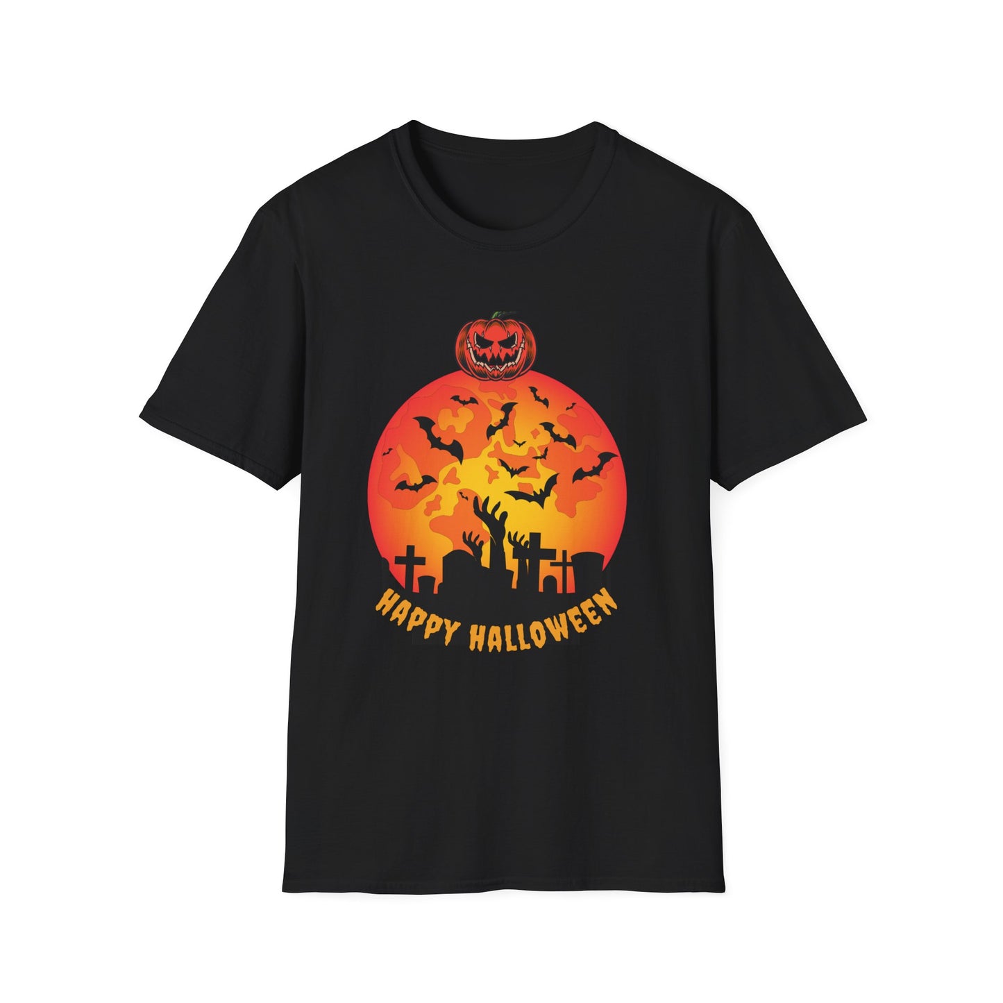 Halloween Graveyard Sunset T-Shirt