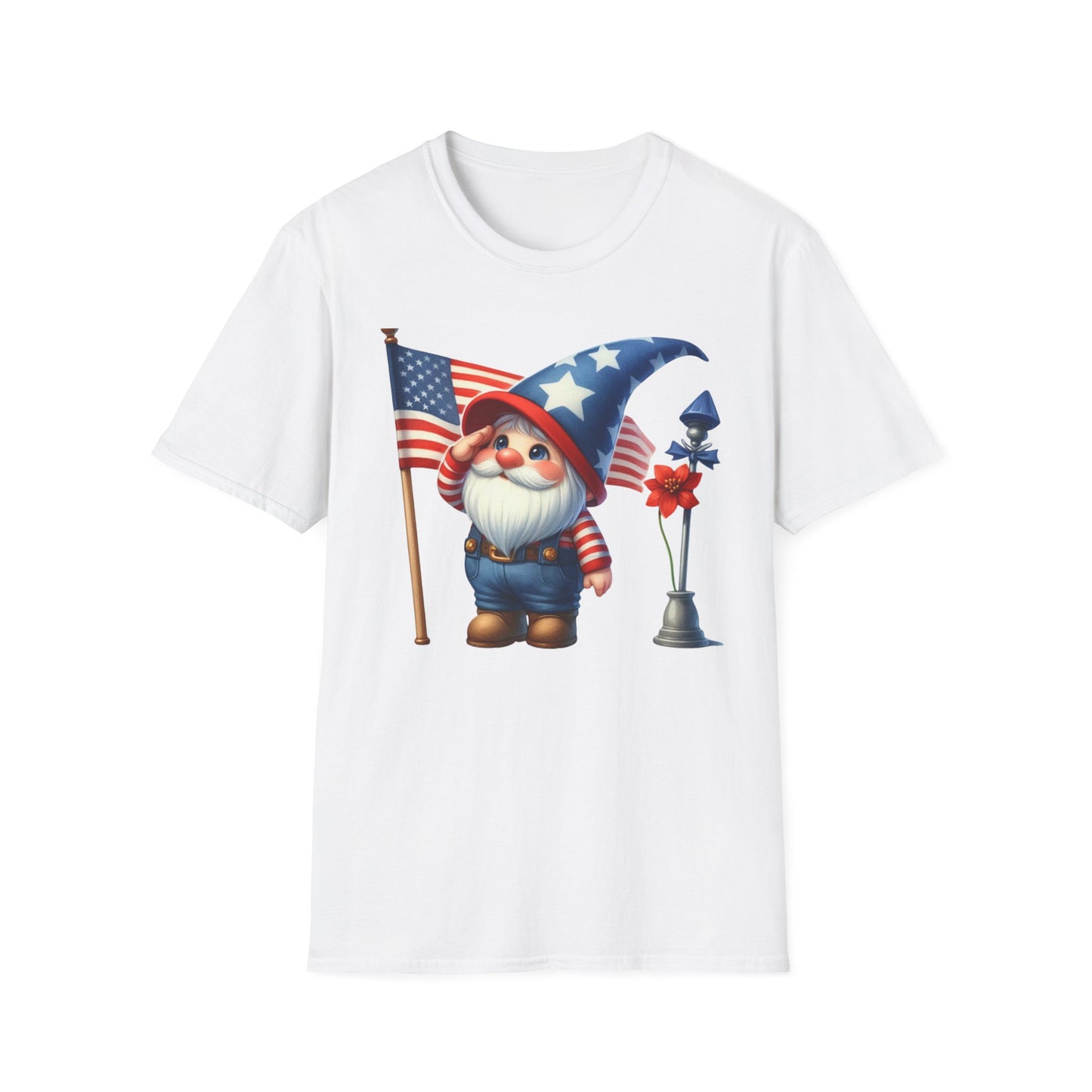 Patriotic Gnome Unisex Heavy Cotton Tee