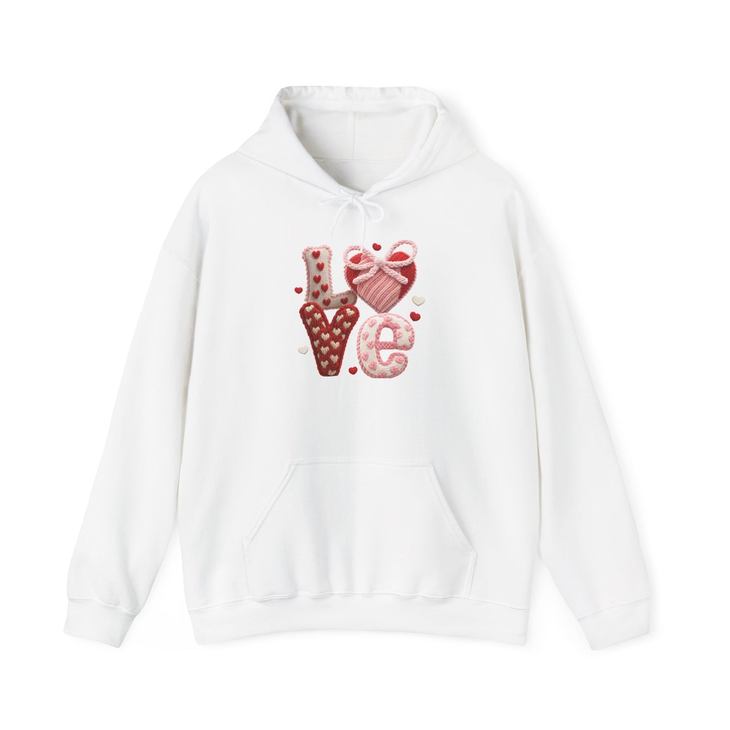 Crochet-Inspired Love Unisex Hoodie