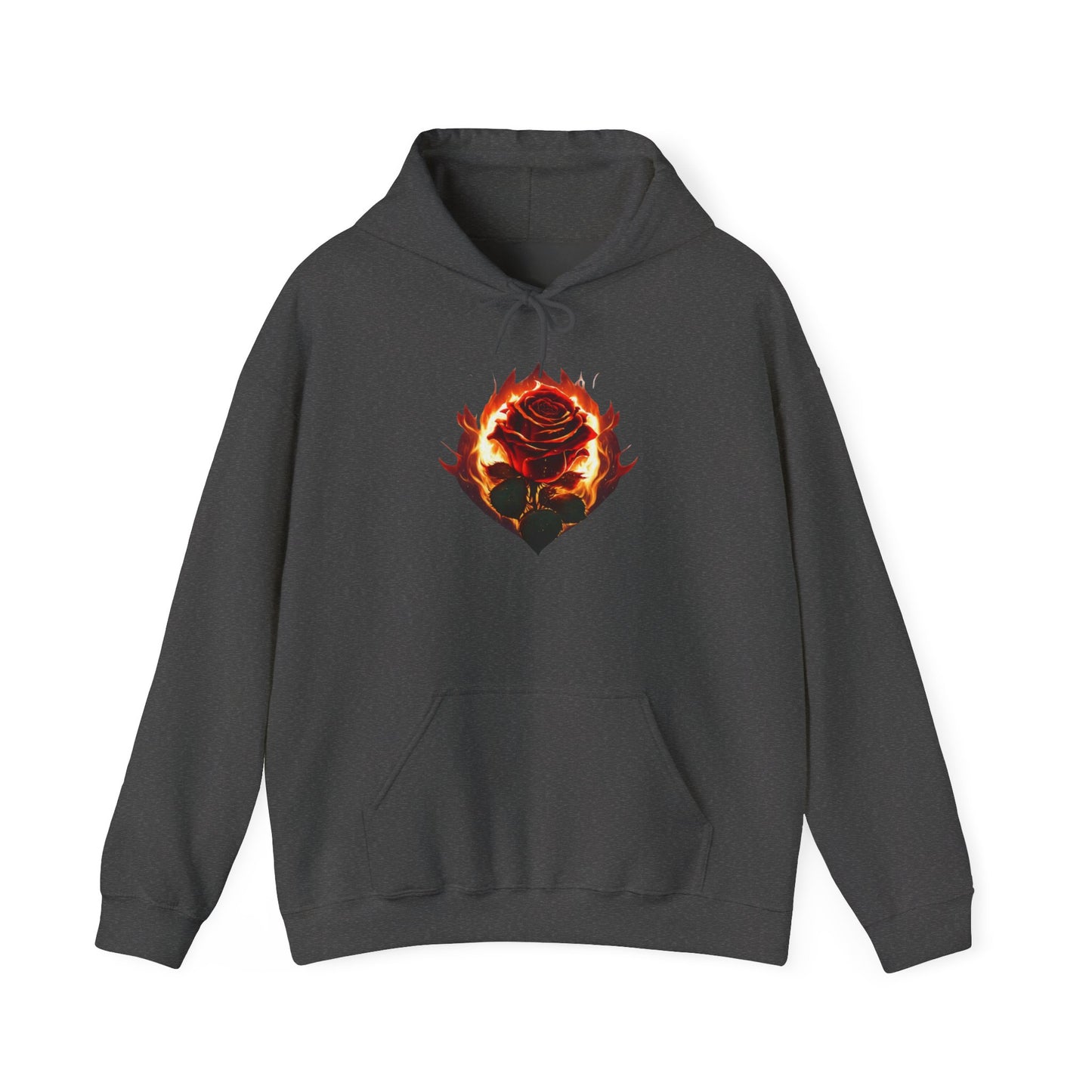 Rose and Flames Hoodie