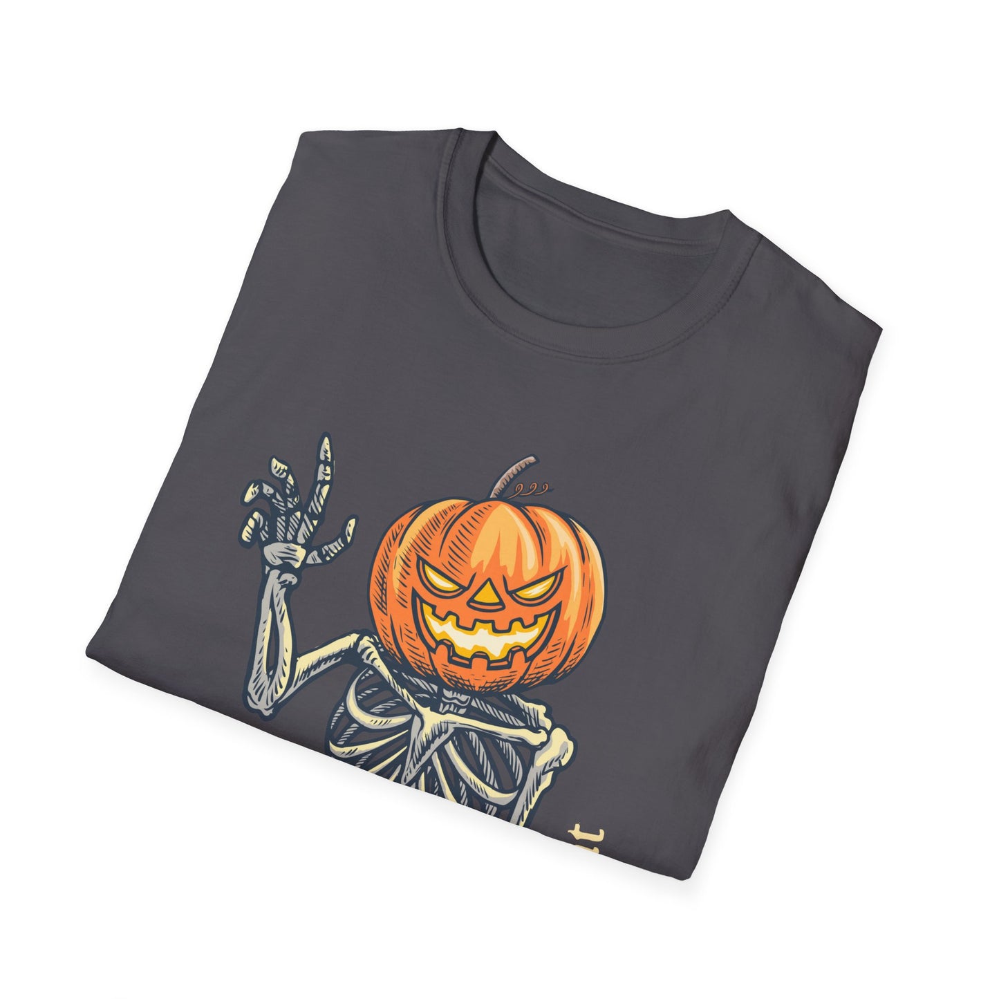 Jack-o-Lantern Skeleton Halloween Tee