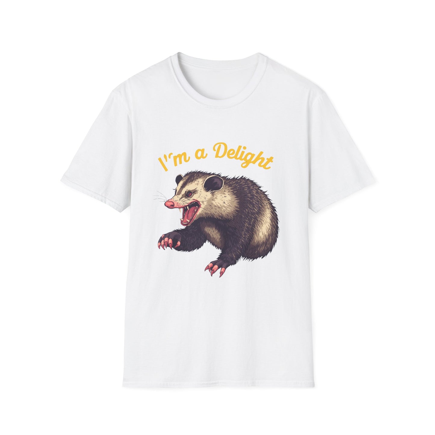Snarling Opossum I'm a Delight Tee