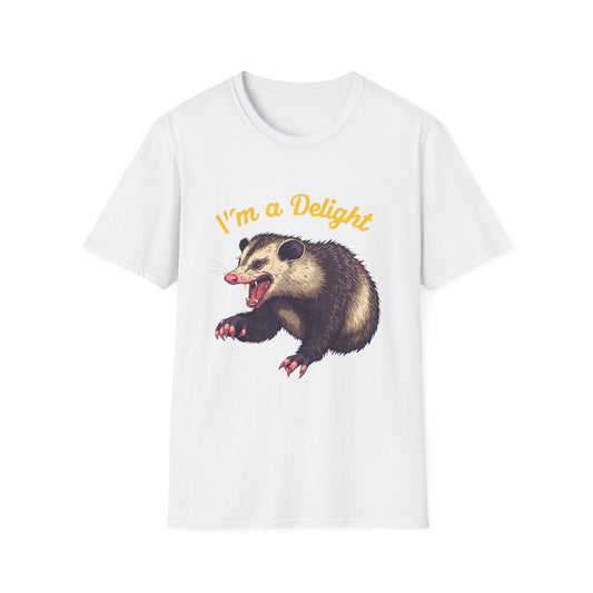 Snarling Opossum I'm a Delight Tee