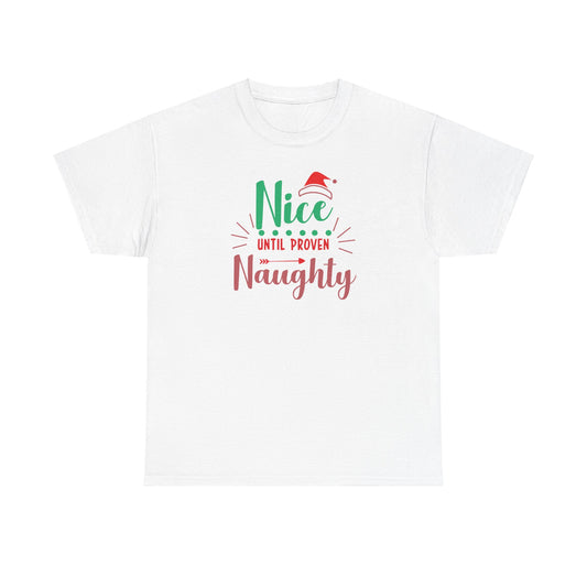 Nice/Naughty Unisex Heavy Cotton Tee