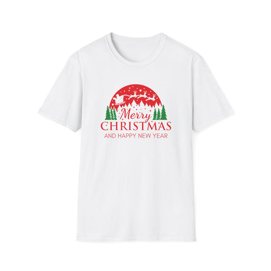 Christmas Santa Sleigh Unisex Tee