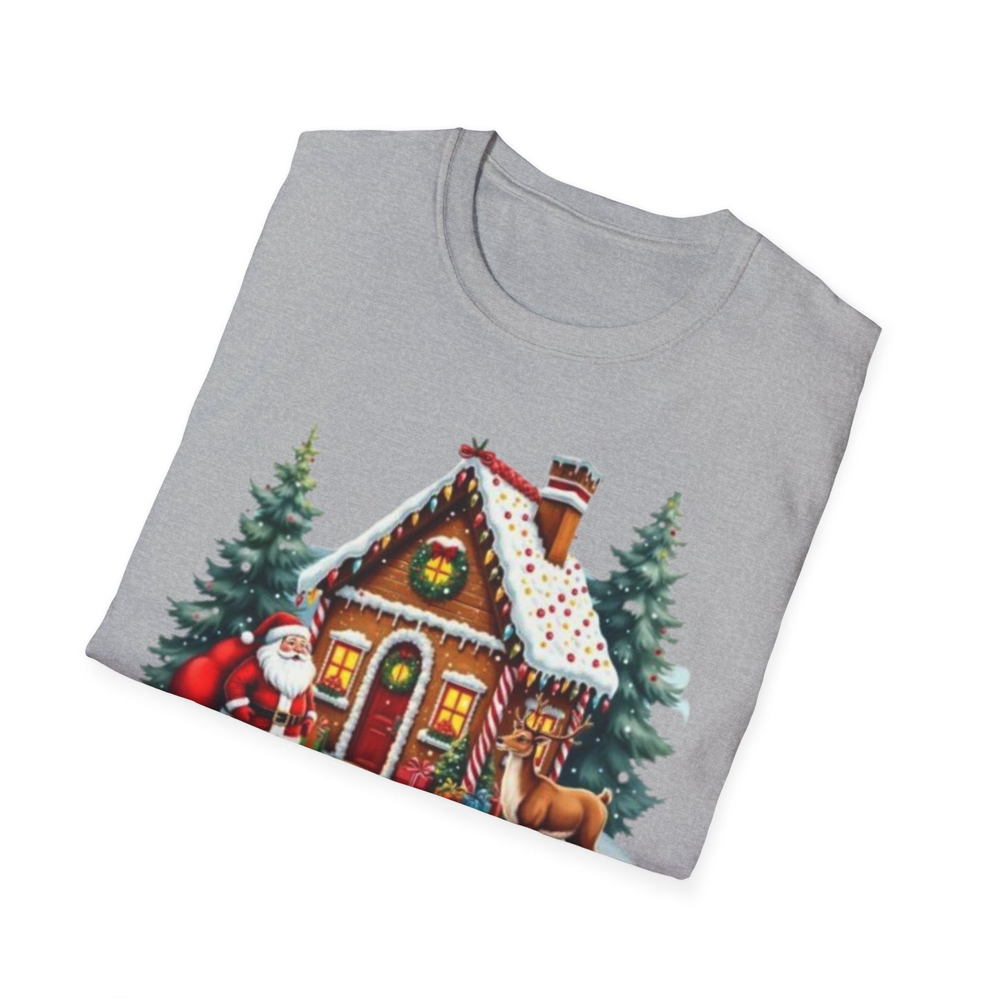 Christmas Santa Reindeer Unisex Tee