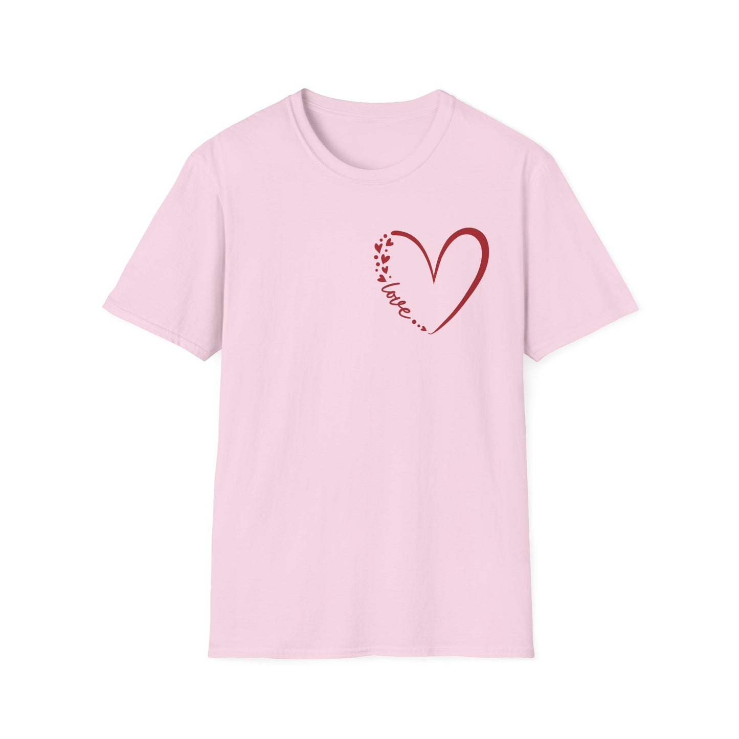 Love Script Heart Unisex Tee