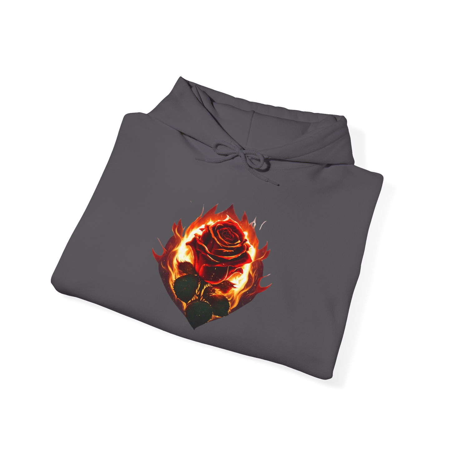 Rose and Flames Unisex Hoodie