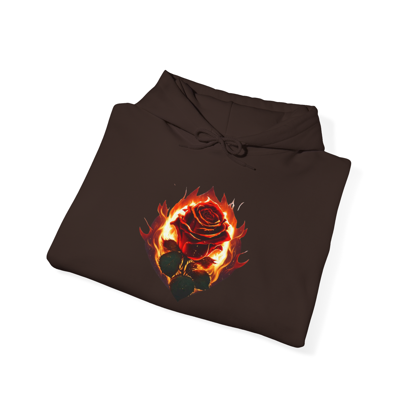 Rose and Flames Unisex Hoodie