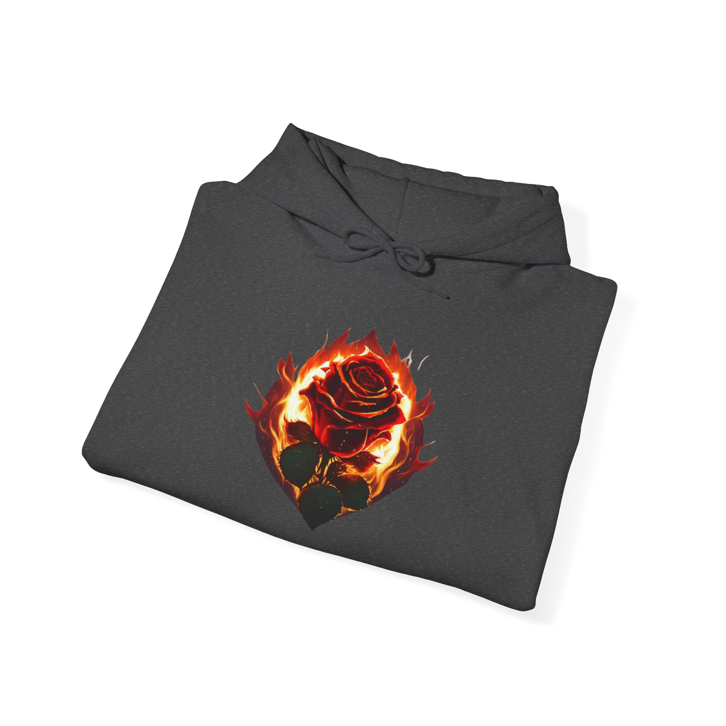 Rose and Flames Unisex Hoodie