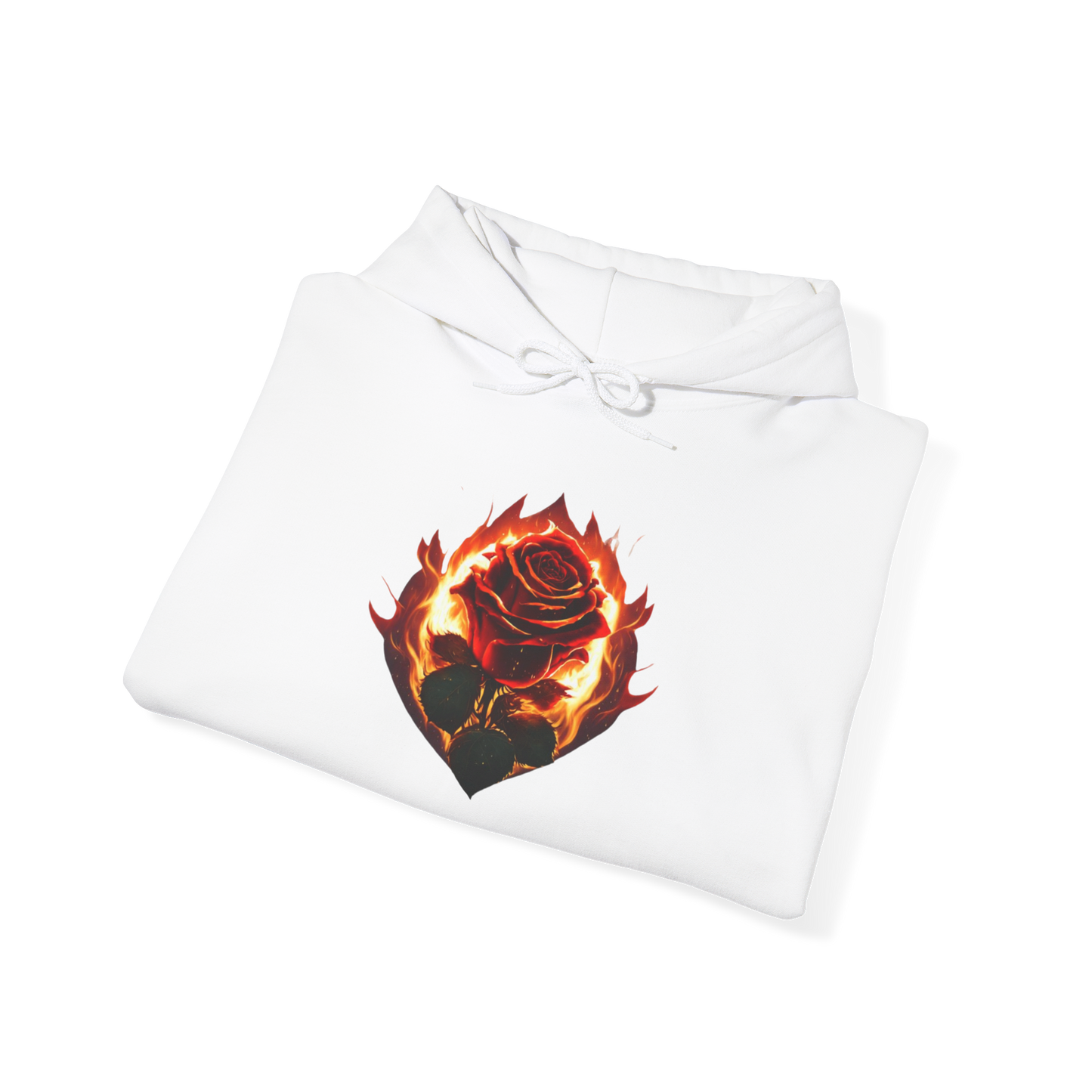 Rose and Flames Unisex Hoodie