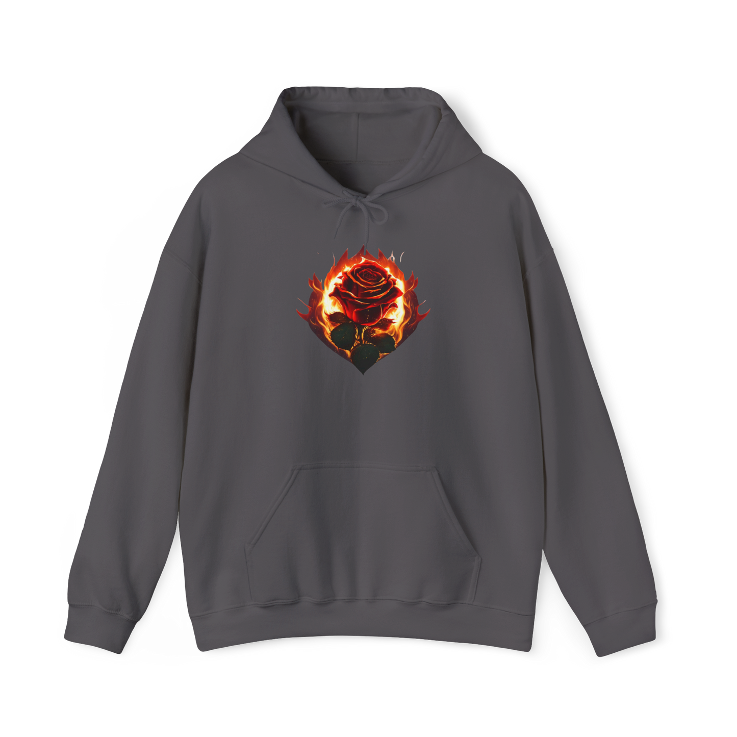 Rose and Flames Unisex Hoodie