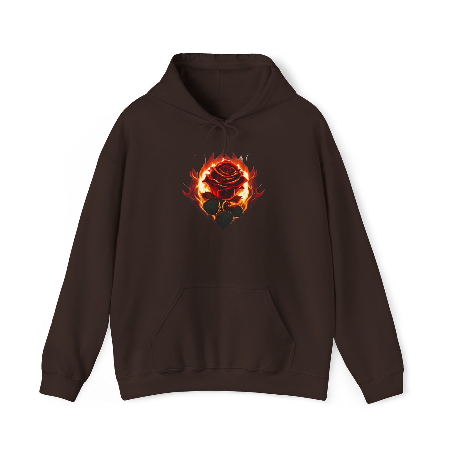 Rose and Flames Unisex Hoodie