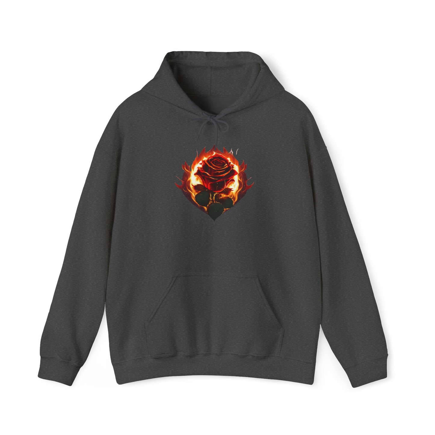 Rose and Flames Unisex Hoodie