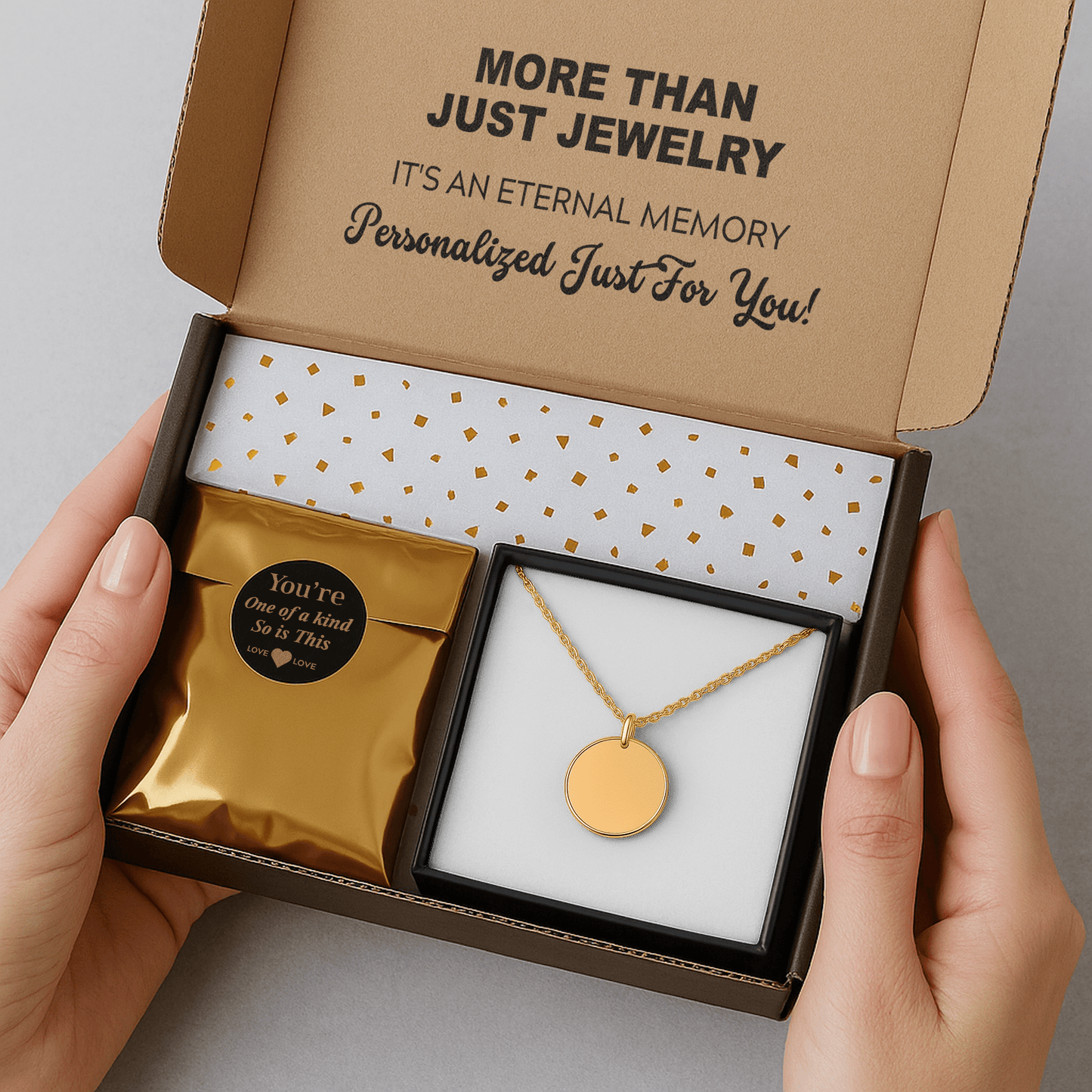 Coin Necklace With Birthstone