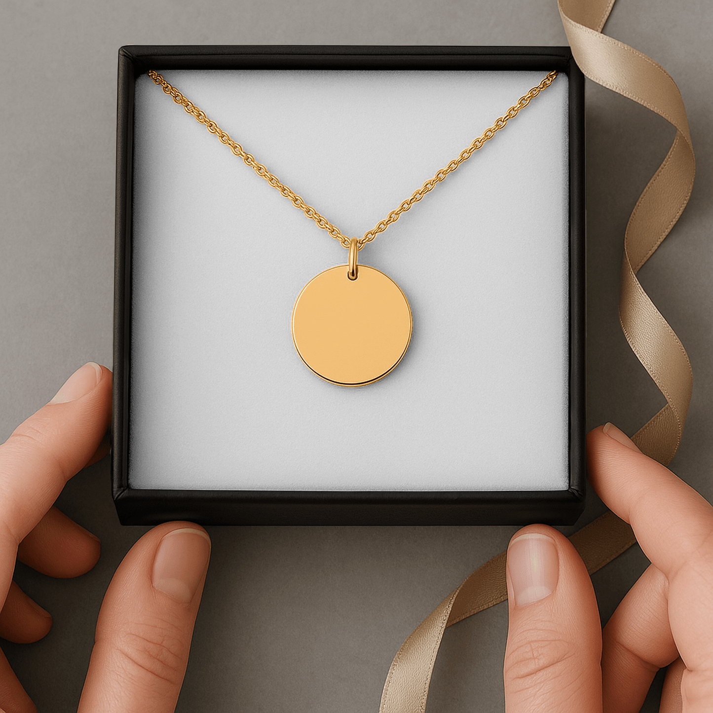 Coin Necklace With Birthstone